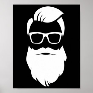 Poster Presente de Natal do Papai Noel Hipster de Jolly H