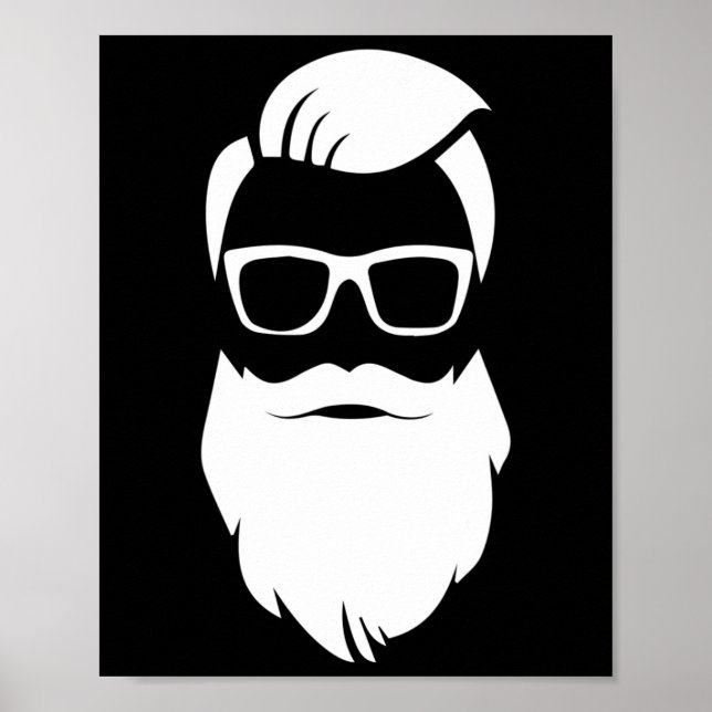 Poster Presente de Natal do Papai Noel Hipster de Jolly H (Frente)