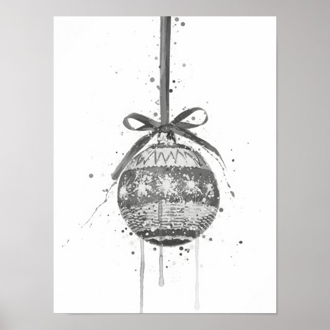 Poster Presente de Natal Enfeite de Natal (Frente)