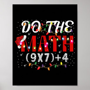 Poster Presente de Natal Engraçado Faça a Conta Meme (9x7
