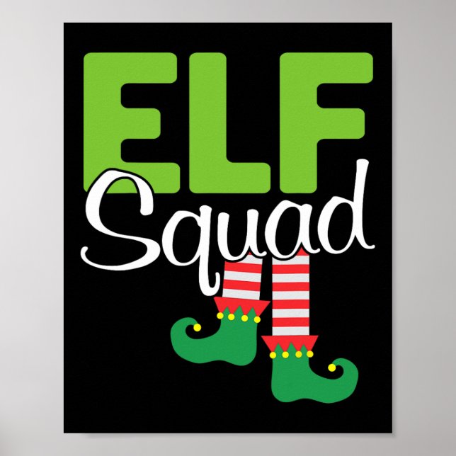 Poster Presente de Natal no Esquadrão Elf (Frente)