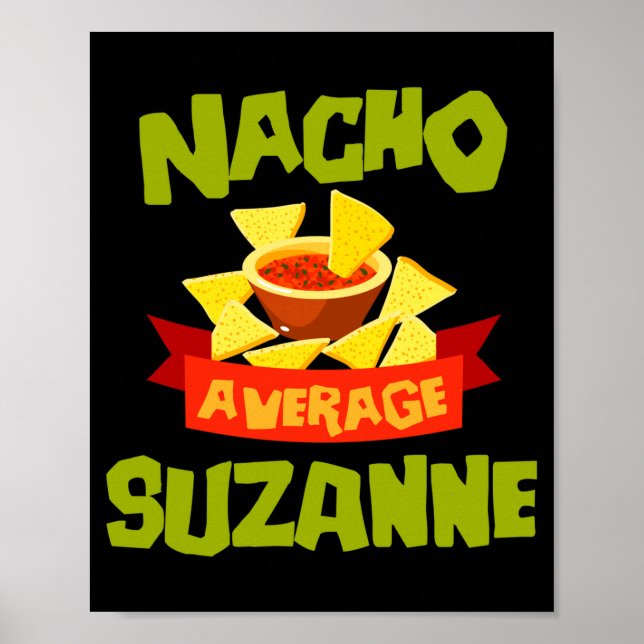 Poster Presente de nome de aniversário engraçado suzanne  (Frente)