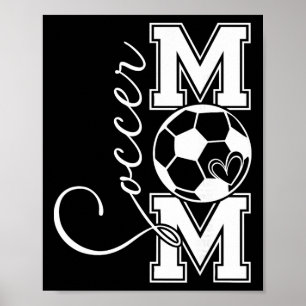 Poster Presente de Orgulho de Mãe de Futebol Antigo para 