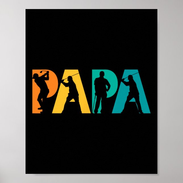Poster Presente de Papa Golf para Pai  (Frente)
