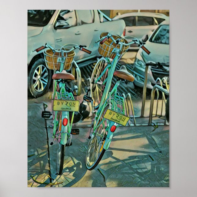 Poster Presente De Passagem Para Ciclista (Frente)
