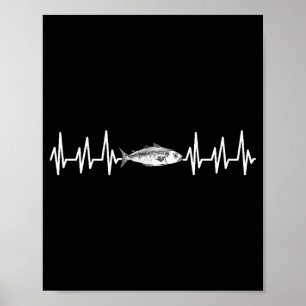 Poster Presente de pesca homens mulheres vara isca pescad