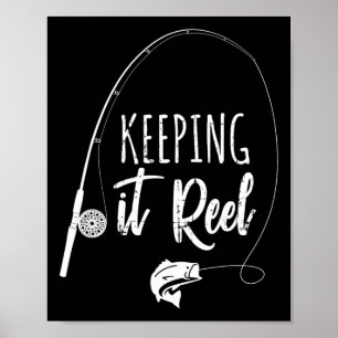 Poster Presente de Piada Vara de Pesca Engraçada Mantendo