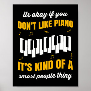 Poster Presente de piano para músicos de orquestra no ínt