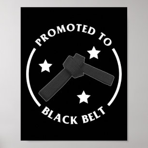 Poster Presente de Promoção para Faixa Preta de Karatê