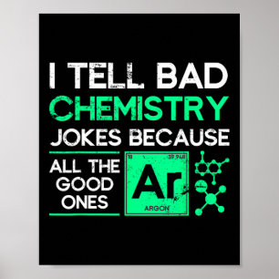 Poster Presente de Química engraçado para professor de Ci
