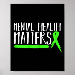 Poster Presente De Saúde Mental Para A Guerra Da Saúde Me
