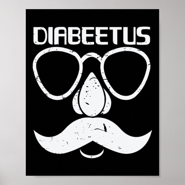 Poster Presente de Sensibilização para a Diabetes Diabete (Frente)