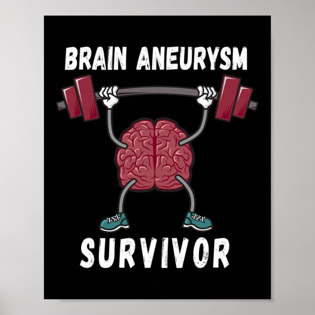 Poster Presente de Sobrevivência do Aneurismo Cerebral (Frente)