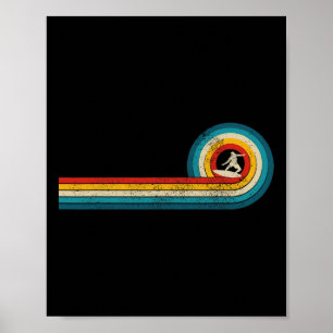 Poster Presente de Surfista Onda Vintage Surf Retro Praia