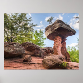 Poster Presente de Teufelstisch Hinterweidenthal Pfalz Al