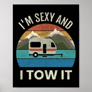 Poster Presente de trailer de camping Rv Vintage engraçad