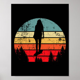 Poster Presente de Truques de Skate Retro Vintage Skatebo