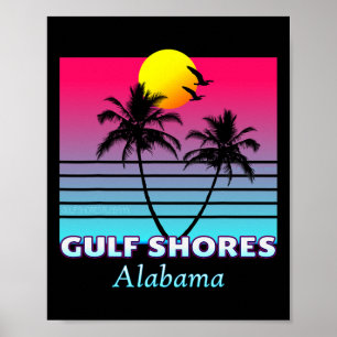 Poster Presente de Vacinação do Alabama nas margens do Go