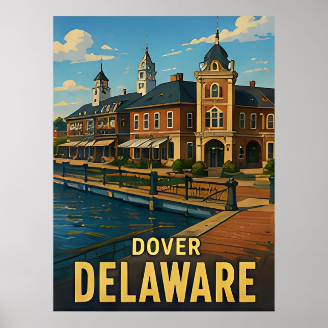 Poster Presente de Viagem Dover Delaware (Frente)