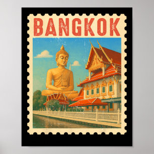 Poster Presente de viagem Ngkok Tailândia Souvenir Buda T