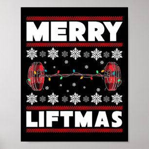 Poster Presente Diversão Natal Merry Liftmas Academia Tre