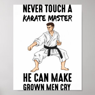 Poster Presente Divertido de Citações de Artes Marciais d