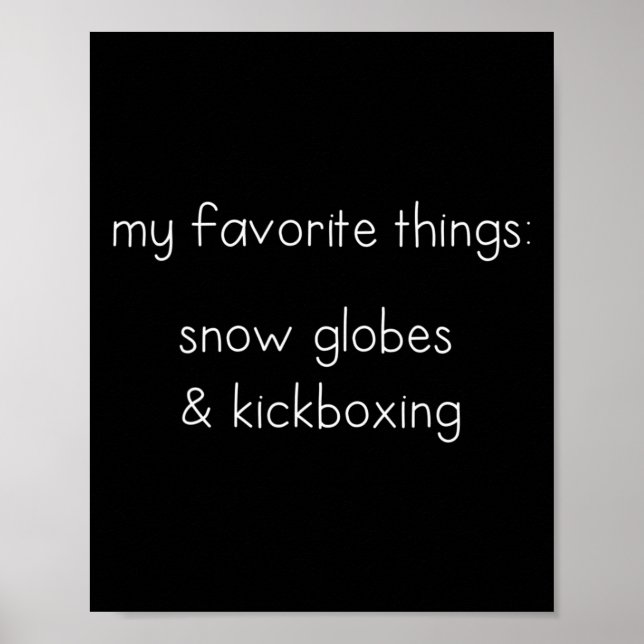 Poster Presente Divertido de Globo de Neve para Amantes d (Frente)