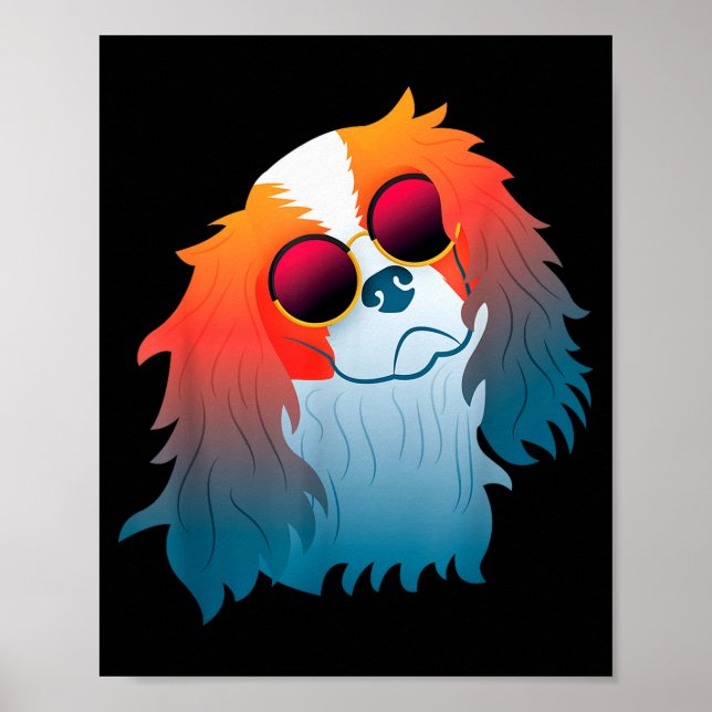 Poster Presente Divertido Mãe de Cachorro Cavalier King C (Frente)