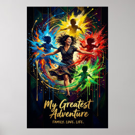 Poster Presente do Dia das Mães — Minha Família de Aventu