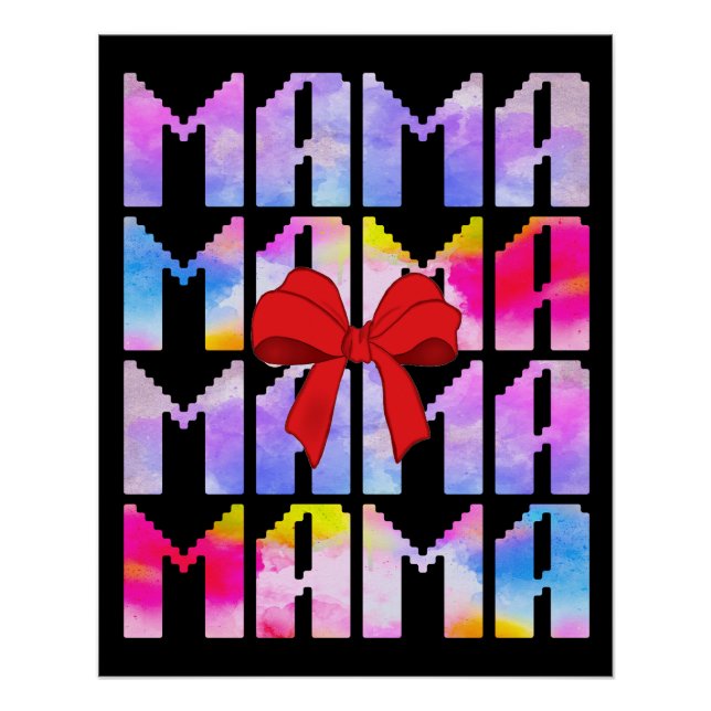 Pôster Presente do Dia das Mães para Mamãe (Frente)