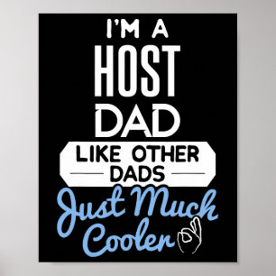 Poster Presente do Dia de os pais do Pai de host legal