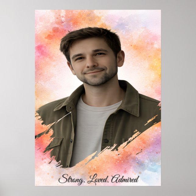 Poster Presente do Dia dos Namorados com Foto Personaliza (Frente)