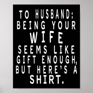 Poster Presente do Dia dos Pais da Esposa para o Marido C
