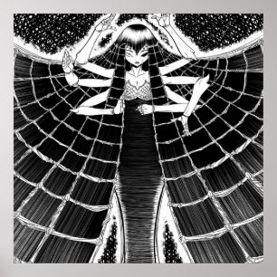 Poster Presente do dono da aranha   Gráfico de aranha-ce