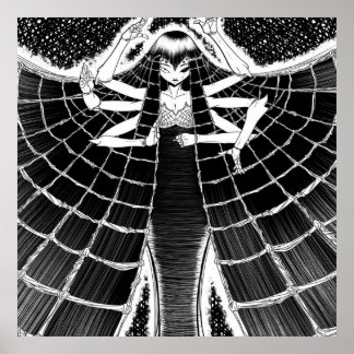 Poster Presente do dono da aranha | Gráfico de aranha-ceg