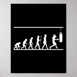 Poster Presente do esporte cômico de evolução in a box