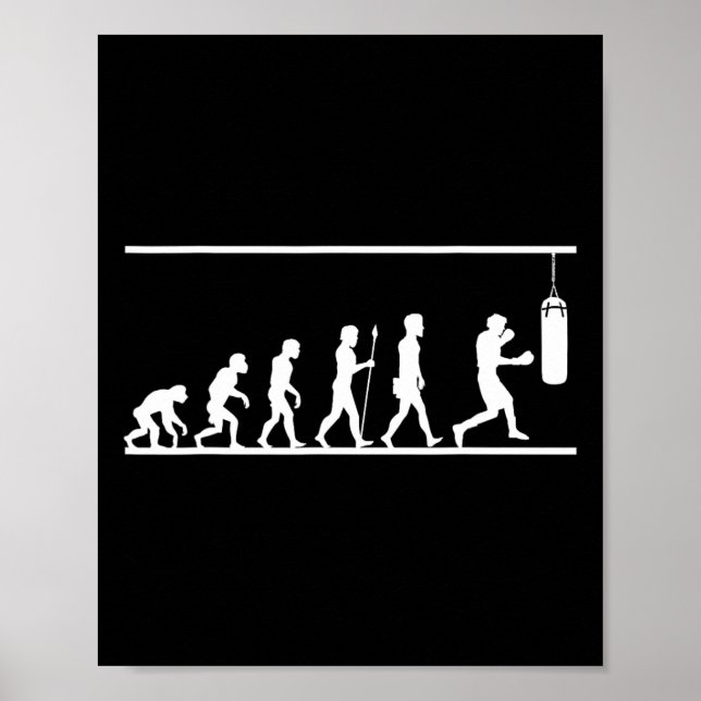 Poster Presente do esporte cômico de evolução in a box (Frente)