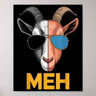Poster Presente do fazendeiro Goat Meh Engraçado
