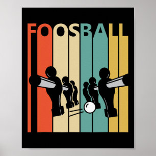 Poster Presente do jogador de futebol da Vintage