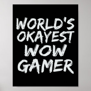 Poster Presente do Melhor Jogador de Wow do Mundo Engraça