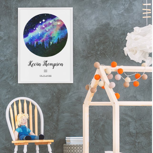 Poster Presente do signo de horóscopo da constelação de A (Criador carregado)