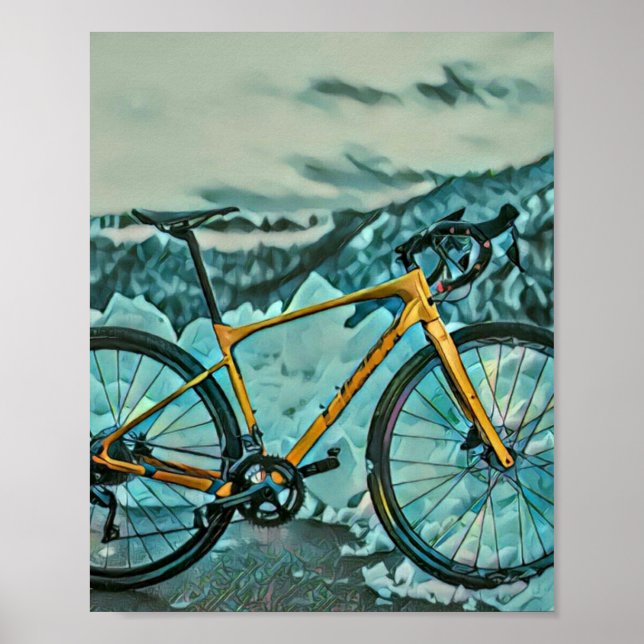 Poster Presente do touro de bicicleta (Frente)