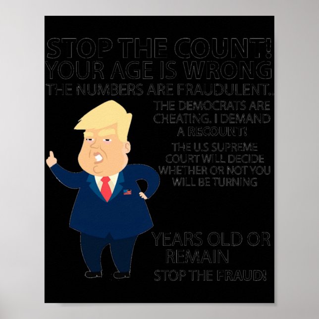 Poster Presente engraçado de aniversário de 60 anos Feliz (Frente)