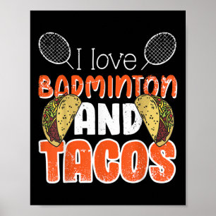 Poster Presente Engraçado de Badminton para Jogador de Ba