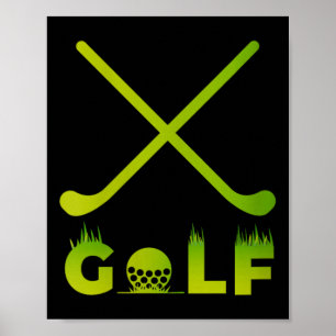 Poster Presente engraçado de golfe feminino para marido g