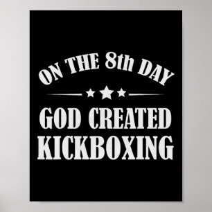 Poster Presente Engraçado de Kickboxing Bíblia Artes Marc