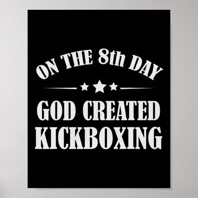 Poster Presente Engraçado de Kickboxing Bíblia Artes Marc (Frente)