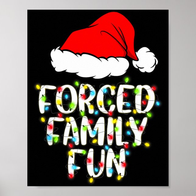Poster Presente Engraçado de Natal Sarcástico Diversão Fa (Frente)