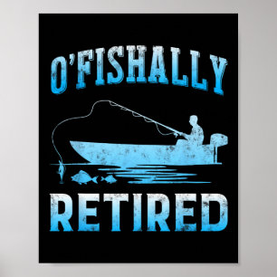 Poster Presente Engraçado De O'fishal Aposentado Por Pesc