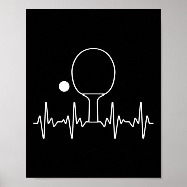 Poster Presente engraçado de Ping Pong para homens e mulh (Frente)